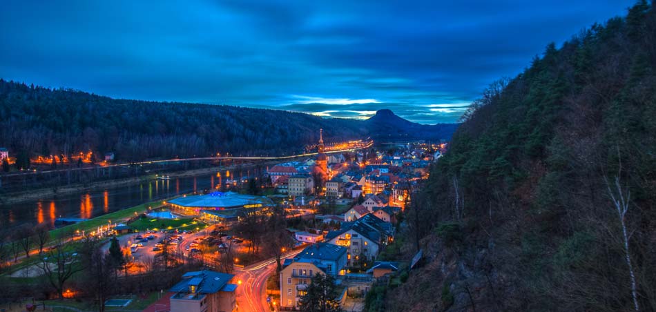 Blick über Bad Schandau